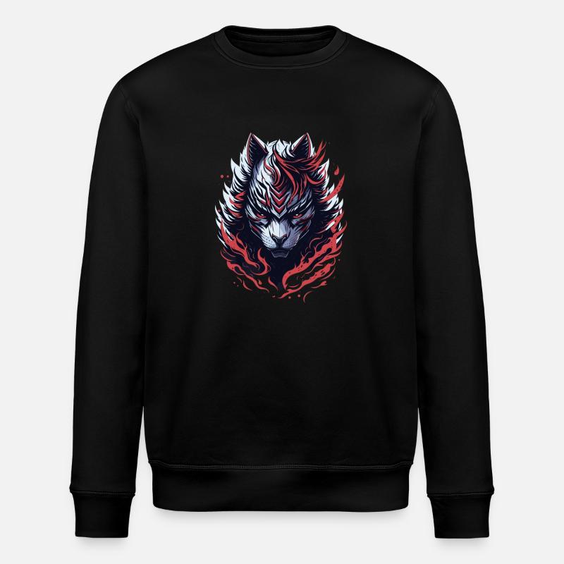 Chat Loup - Sweat bio ROLLER Stanley/Stella Unisexe - noir