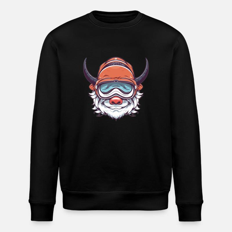 Bulle Stier Flieger Ski - Stanley/Stella Unisex Bio-Sweatshirt ROLLER - Schwarz