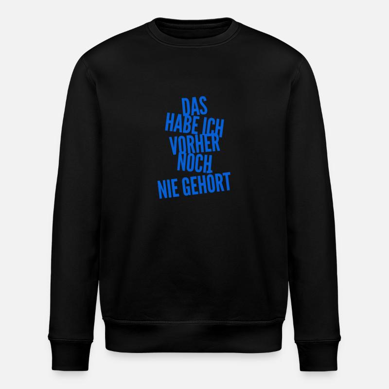 wer kennt das denn? - Stanley/Stella Unisex Bio-Sweatshirt ROLLER - Schwarz