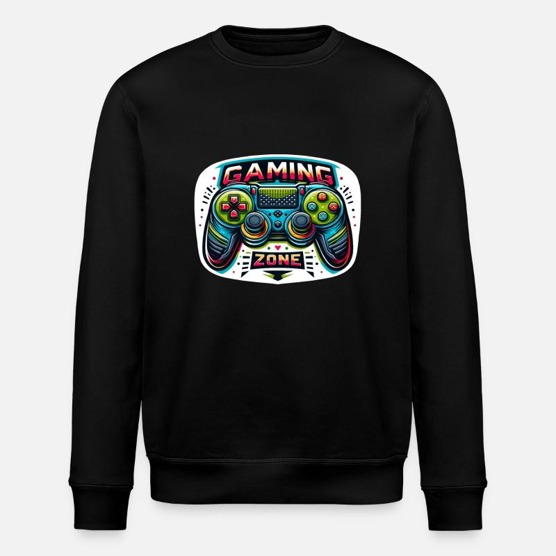 Gaming Zone - Controller Illustration - Stanley/Stella Unisex Bio-Sweatshirt ROLLER - Schwarz