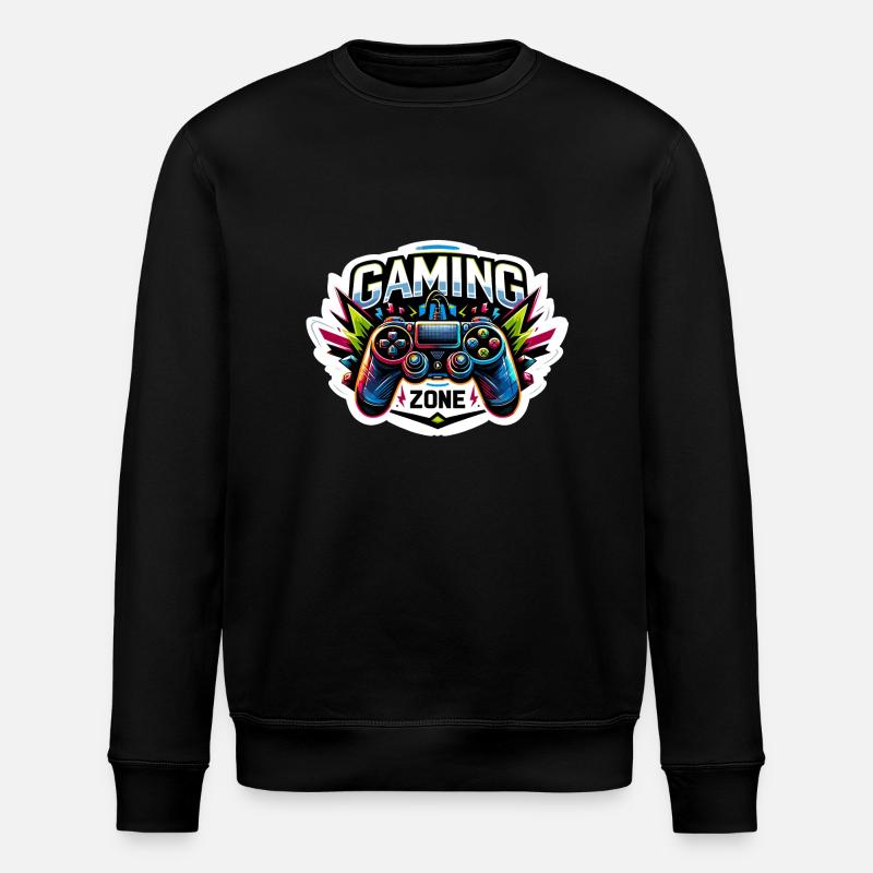 Gaming Zone - Controller Illustration - Stanley/Stella Unisex Bio-Sweatshirt ROLLER - Schwarz