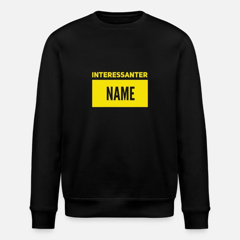 Cooler Name - Stanley/Stella Unisex Bio-Sweatshirt ROLLER - Schwarz