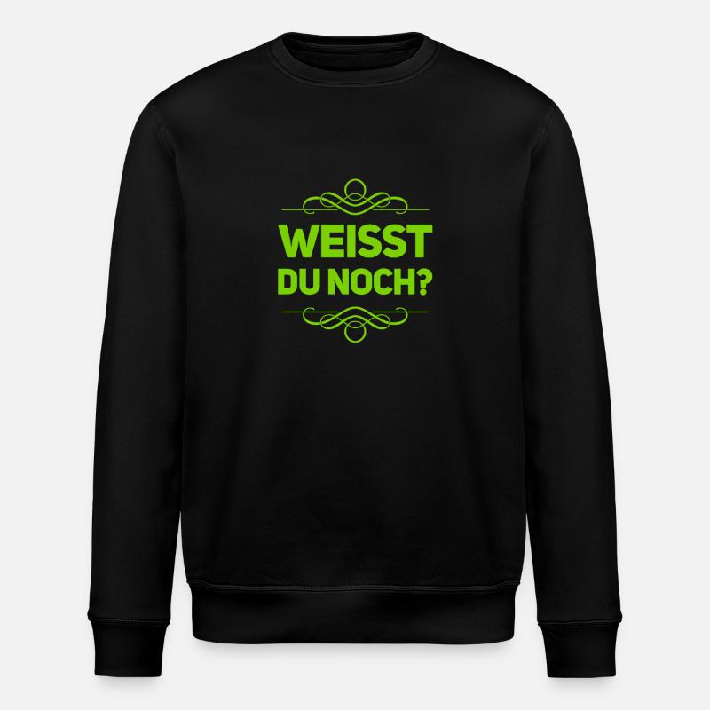 weißt du noch? - Stanley/Stella Unisex Bio-Sweatshirt ROLLER - Schwarz