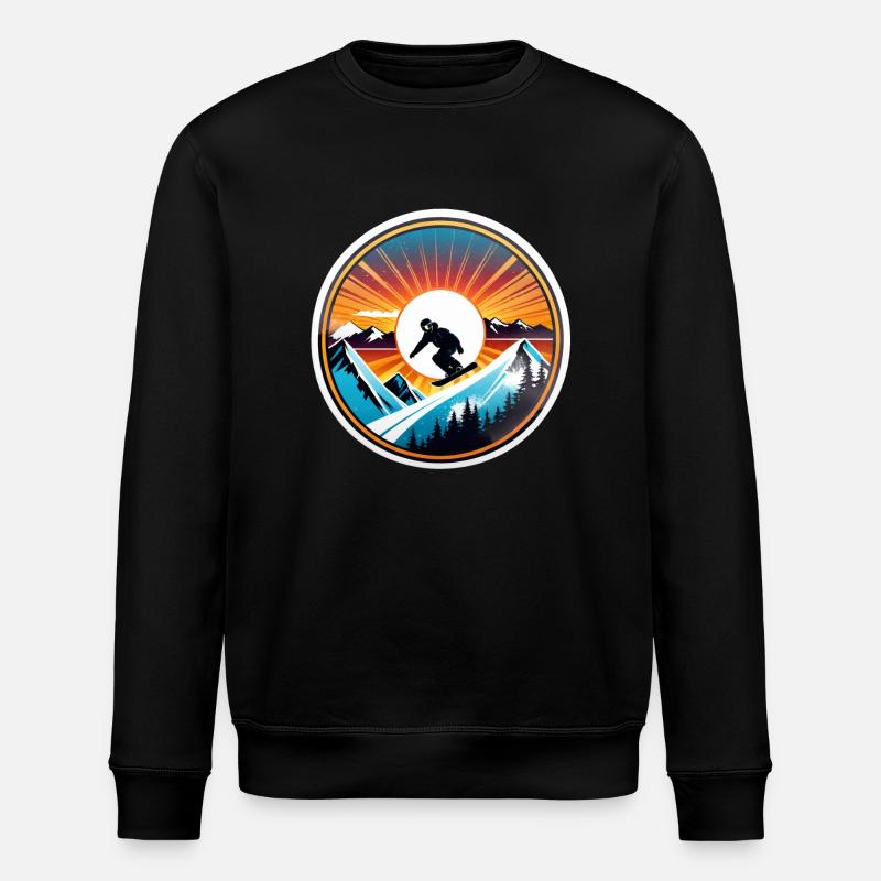 snowboard neige et ski - Sweat bio ROLLER Stanley/Stella Unisexe - noir