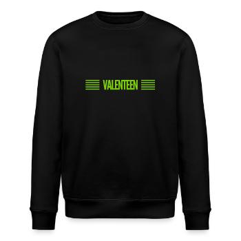 Valentinstag geht immer - Stanley/Stella Unisex Bio-Sweatshirt ROLLER - Schwarz - Vorne - Nik (191cm)