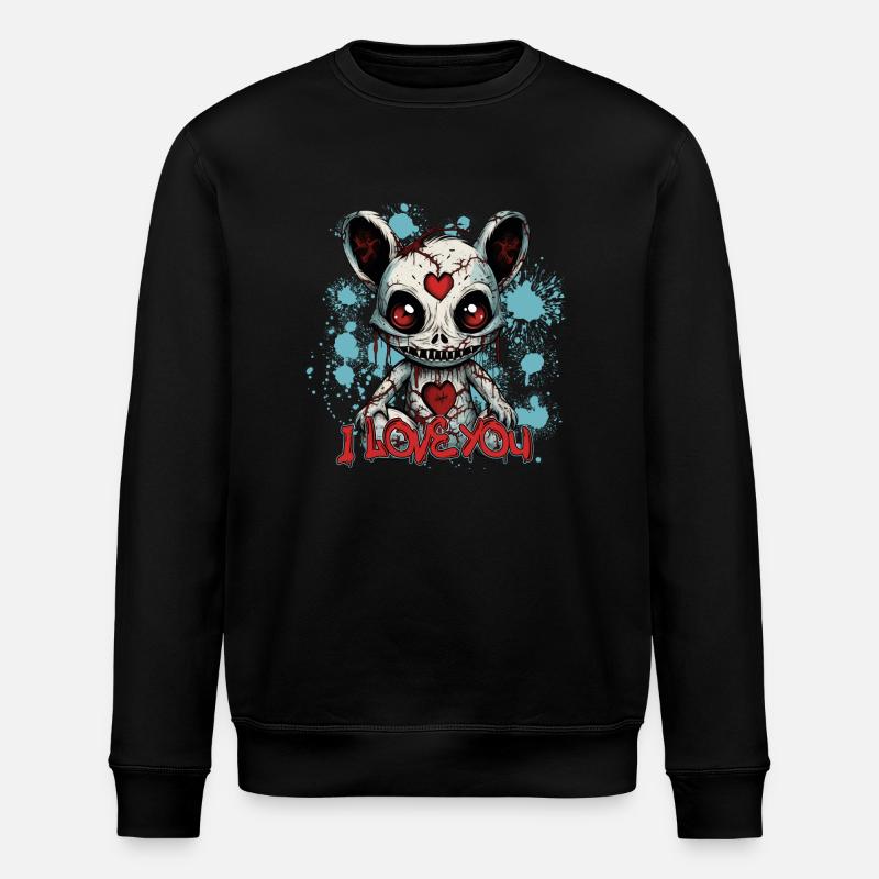 VODOO TEDDY - Stanley/Stella Unisex Bio-Sweatshirt ROLLER - Schwarz