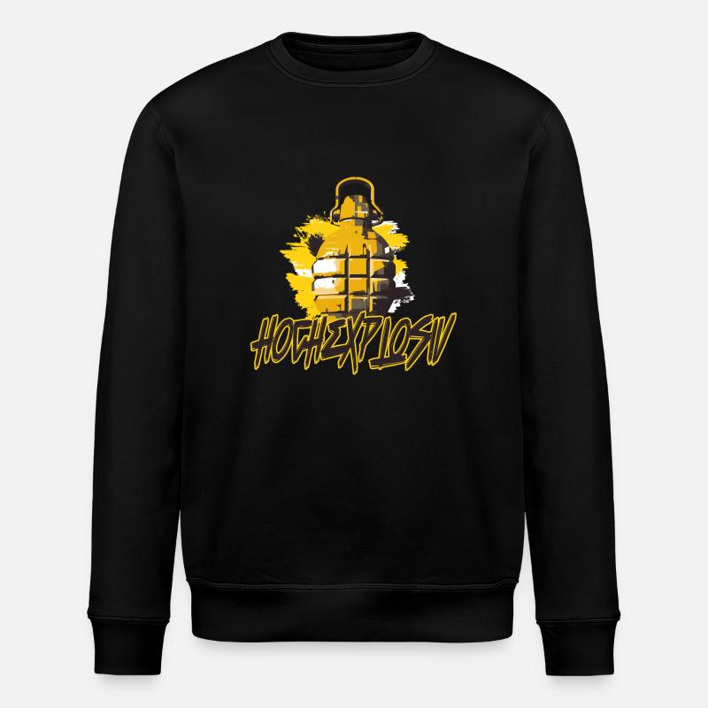 Grenade à main - Explosif - Sweat bio ROLLER Stanley/Stella Unisexe - noir