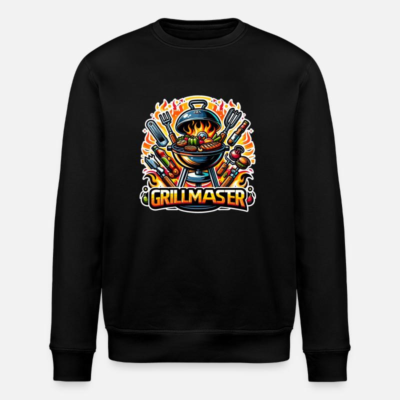 GrillMaster - Grill Illustration - Stanley/Stella Unisex Bio-Sweatshirt ROLLER - Schwarz