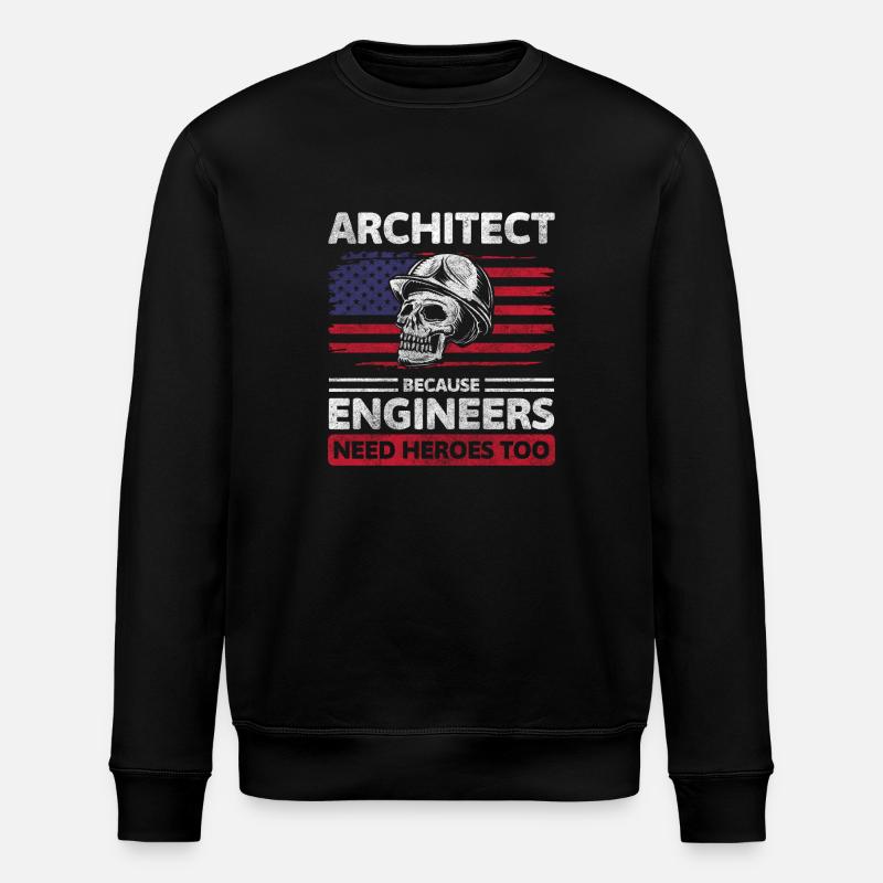 Architekt Baumeister - Stanley/Stella Unisex Bio-Sweatshirt ROLLER - Schwarz