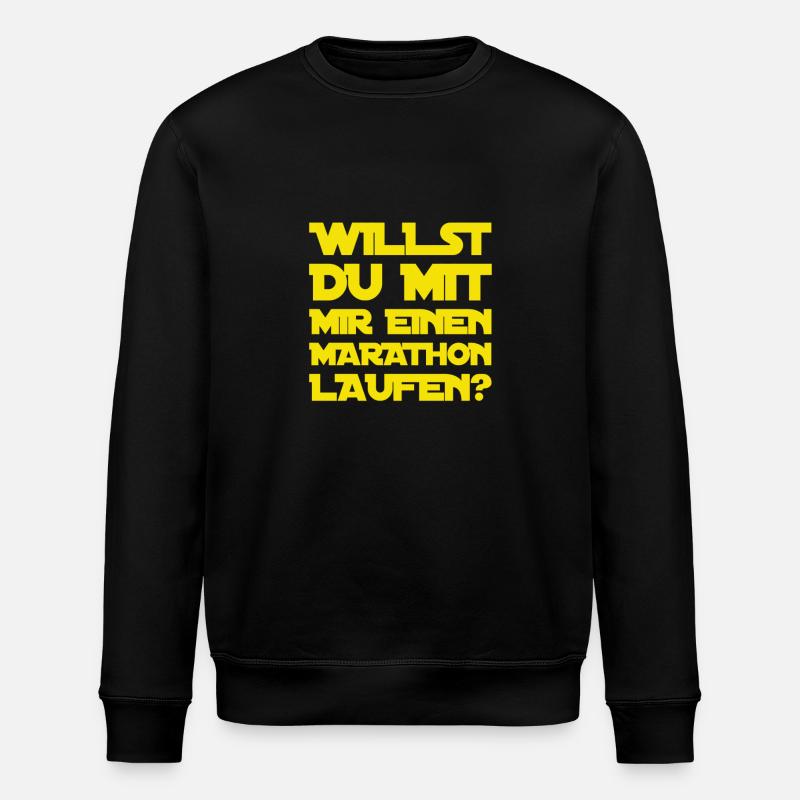 Bock auf einen Marathon? - Stanley/Stella Unisex Bio-Sweatshirt ROLLER - Schwarz