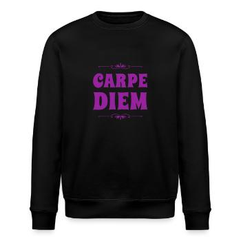 I like the day - Stanley/Stella ROLLER Unisex Organic Sweatshirt - black - Front - Nik (191cm)