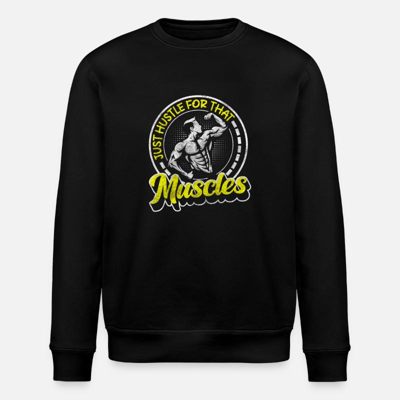 Trainer Muscles Pumper Studio - Stanley/Stella ROLLER Unisex Organic Sweatshirt - black