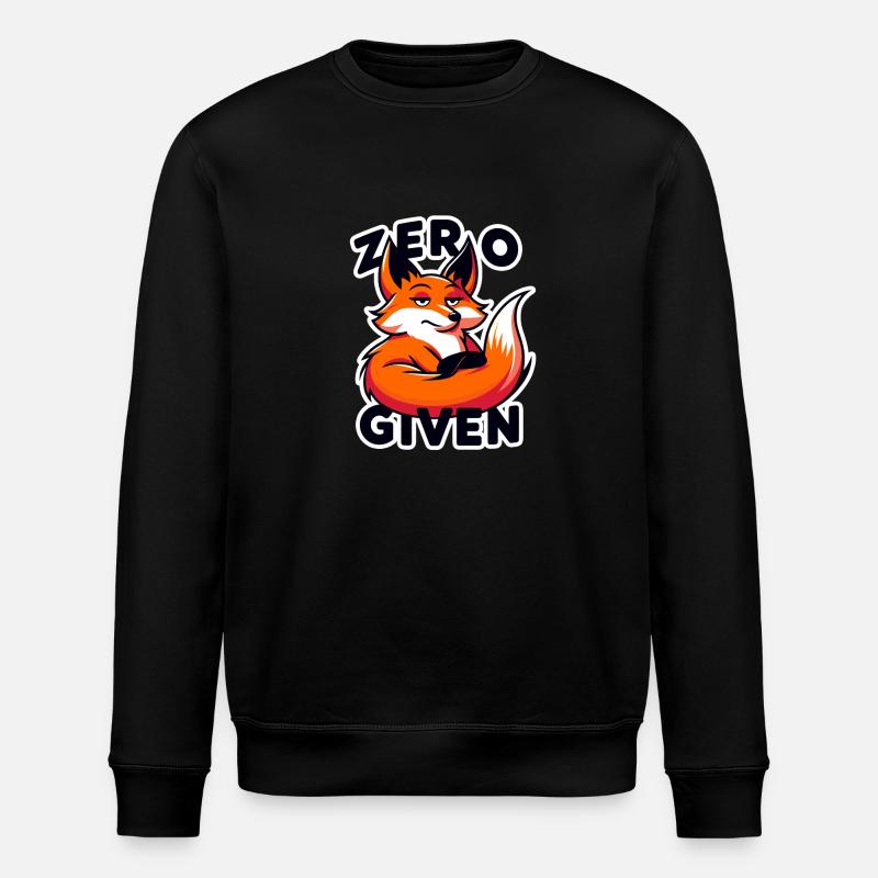 Zero Given - Fuchs Illustration - Stanley/Stella Unisex Bio-Sweatshirt ROLLER - Schwarz