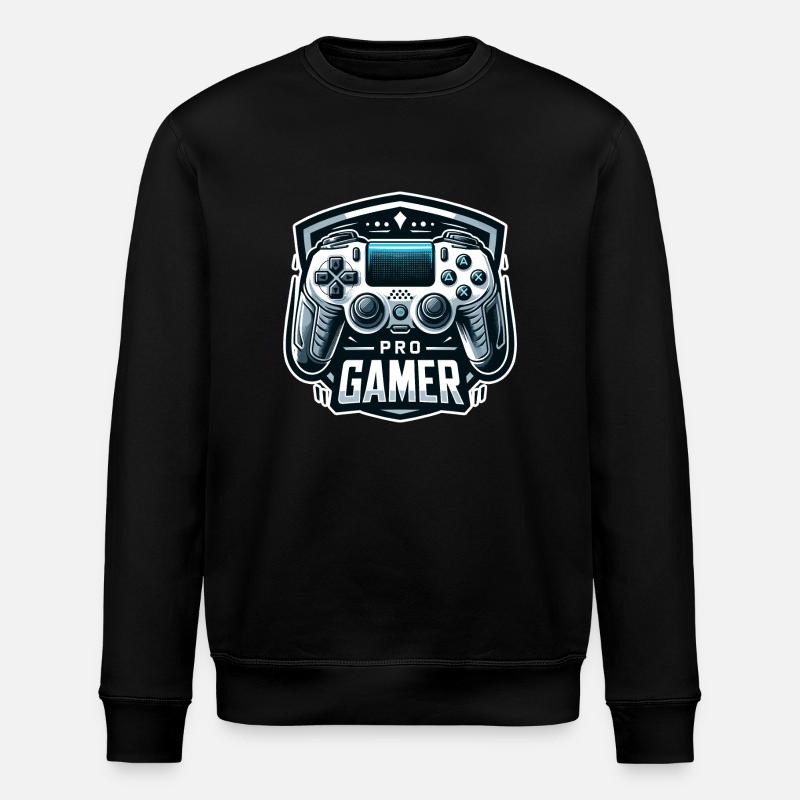 Pro Gamer - Controller Illustration - Stanley/Stella Unisex Bio-Sweatshirt ROLLER - Schwarz