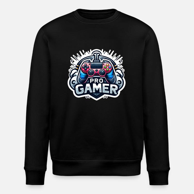 Pro Gamer - Controller Illustration - Stanley/Stella Unisex Bio-Sweatshirt ROLLER - Schwarz
