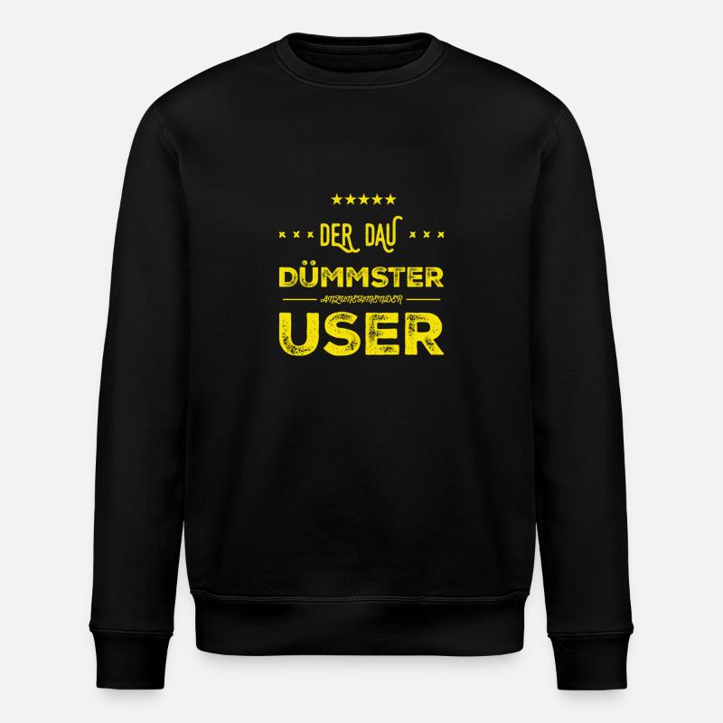 ich liebe den Dau - Stanley/Stella Unisex Bio-Sweatshirt ROLLER - Schwarz