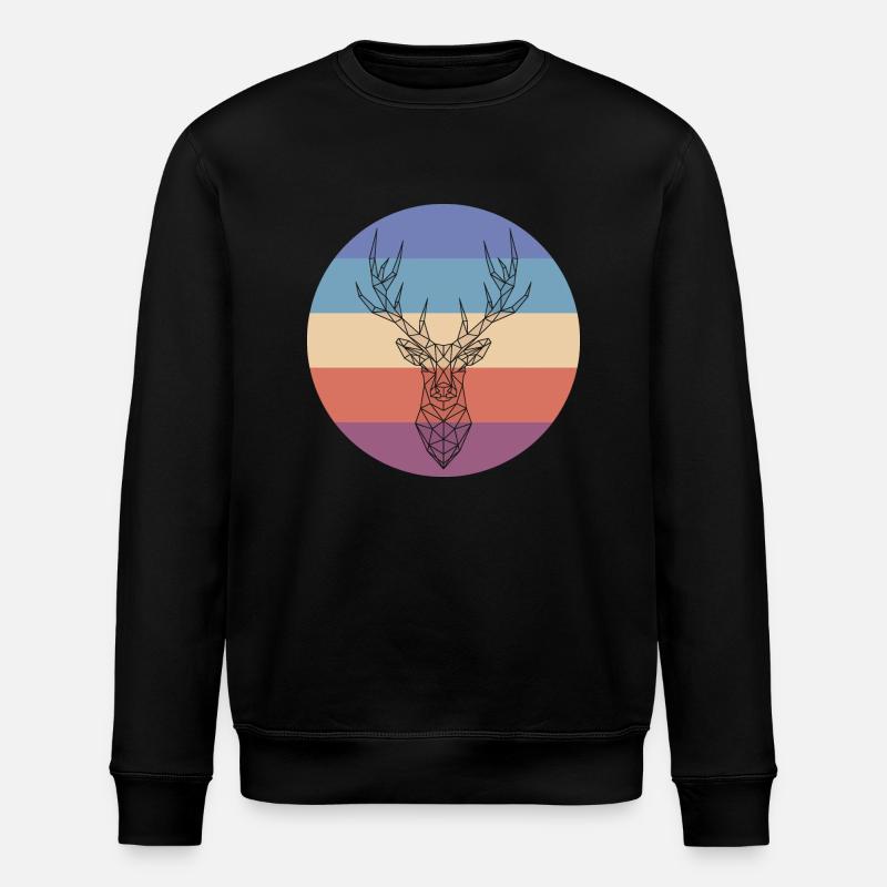 Hirsch - Stanley/Stella Unisex Bio-Sweatshirt ROLLER - Schwarz