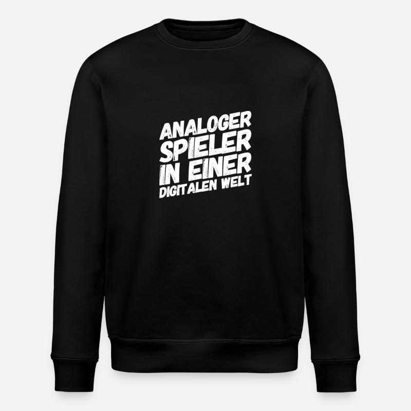 analog player - Stanley/Stella ROLLER Unisex Organic Sweatshirt - black