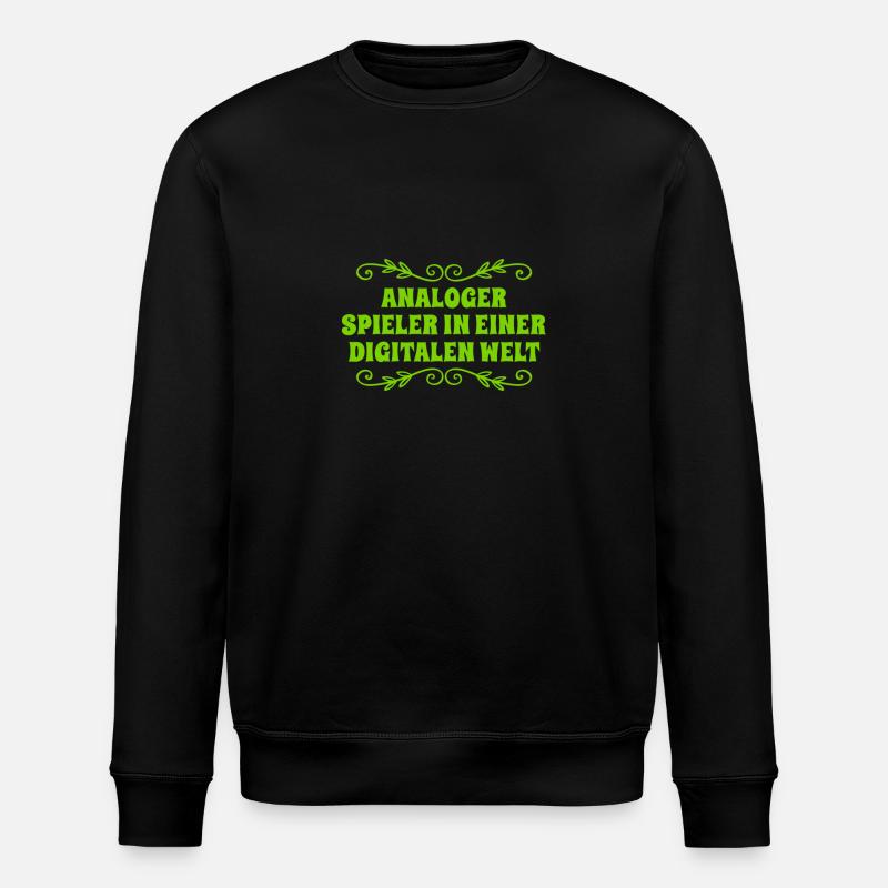 J’aime l’analogique - Sweat bio ROLLER Stanley/Stella Unisexe - noir