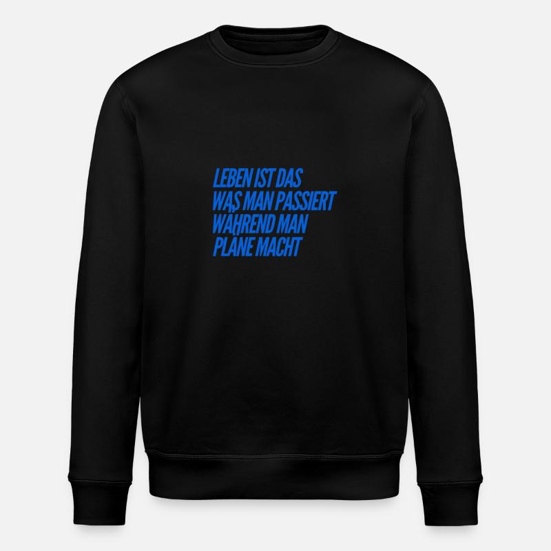 plane nicht - Stanley/Stella Unisex Bio-Sweatshirt ROLLER - Schwarz