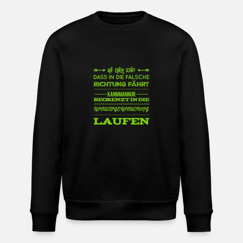 It's a bit fuzzy - Stanley/Stella ROLLER Unisex Organic Sweatshirt - black