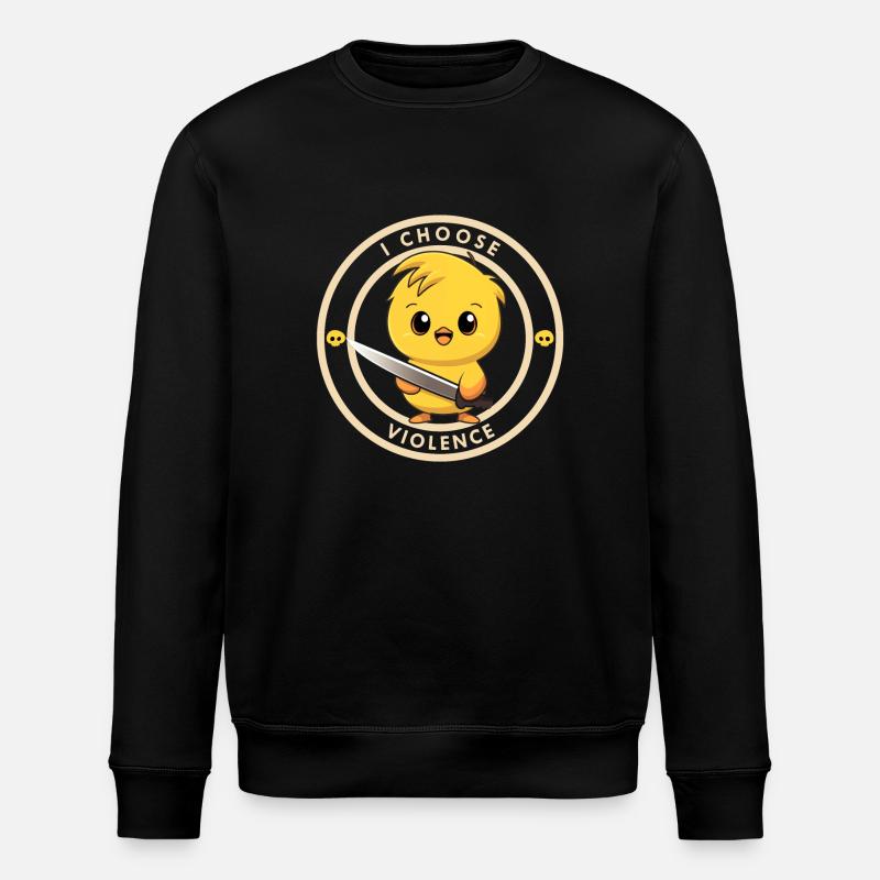 Je choisis la violence - Sweat bio ROLLER Stanley/Stella Unisexe - noir