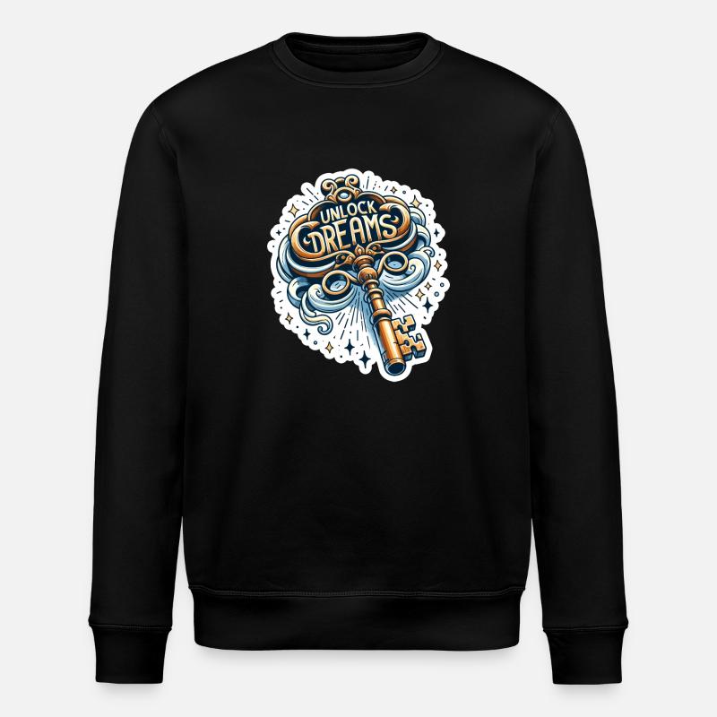 Déverrouiller les rêves - Illustration clé - Sweat bio ROLLER Stanley/Stella Unisexe - noir