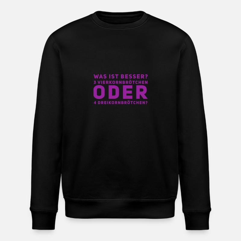 Vierkornbrötchen - Stanley/Stella Unisex Bio-Sweatshirt ROLLER - Schwarz