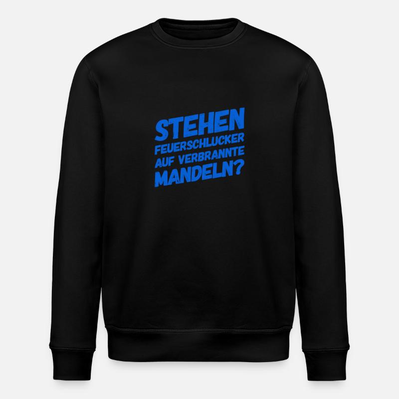 auf was stehen Feuerschlucker? - Stanley/Stella Unisex Bio-Sweatshirt ROLLER - Schwarz