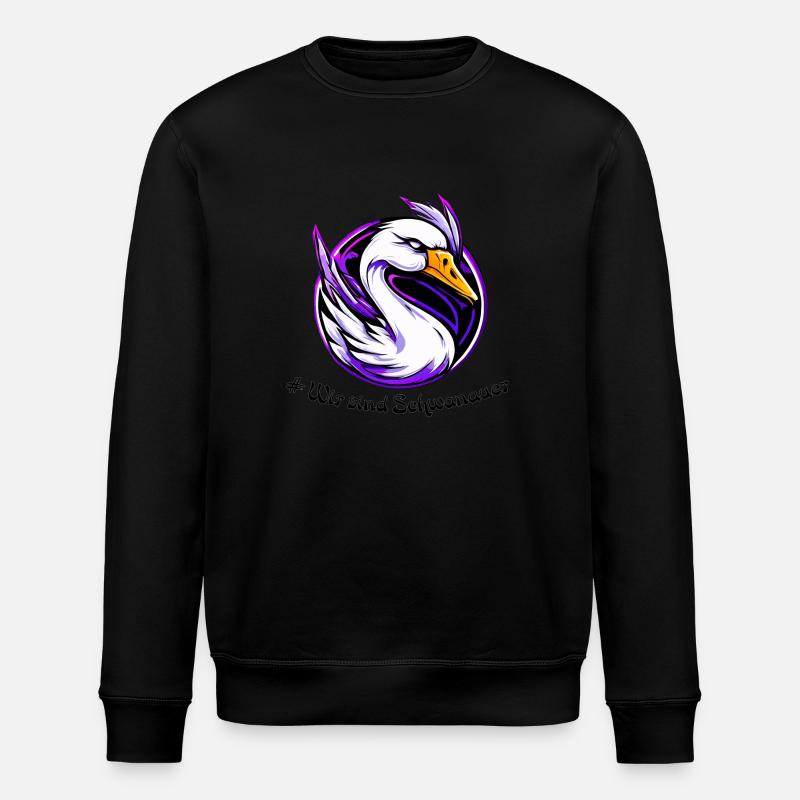 cygne Schwanau 2 - Sweat bio ROLLER Stanley/Stella Unisexe - noir