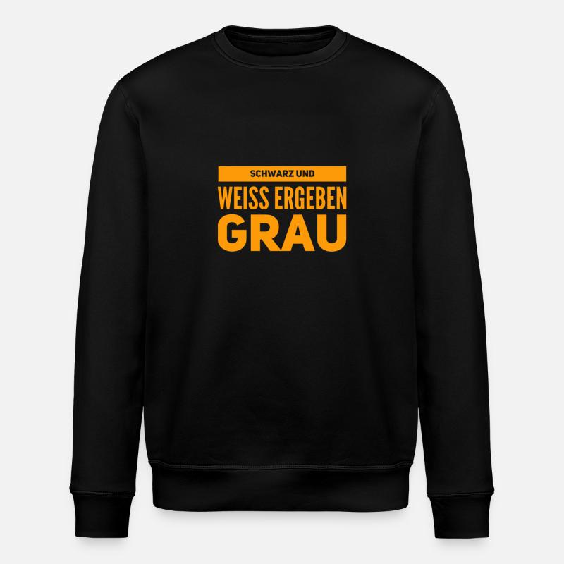 so entsteht grau - Stanley/Stella Unisex Bio-Sweatshirt ROLLER - Schwarz
