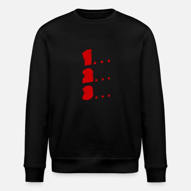 1, 2, 3 - Stanley/Stella Unisex Bio-Sweatshirt ROLLER - Schwarz