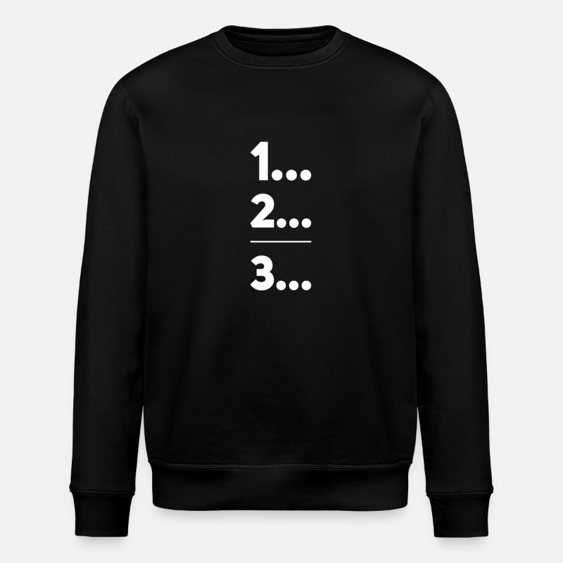 First, second, third - Stanley/Stella ROLLER Unisex Organic Sweatshirt - black