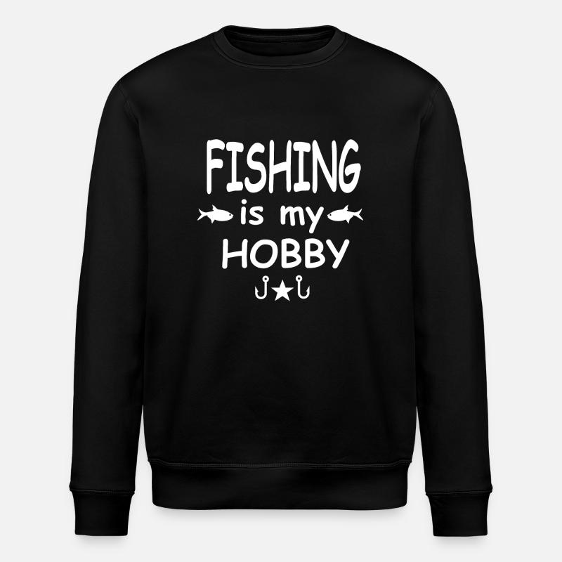 Angeln - Stanley/Stella Unisex Bio-Sweatshirt ROLLER - Schwarz