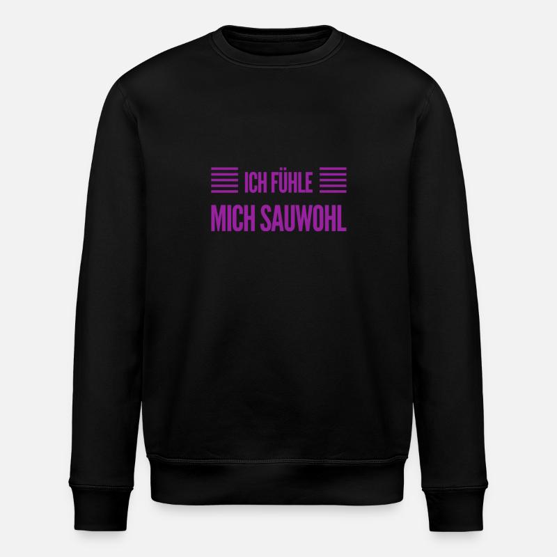 mir geht es richtig gut - Stanley/Stella Unisex Bio-Sweatshirt ROLLER - Schwarz