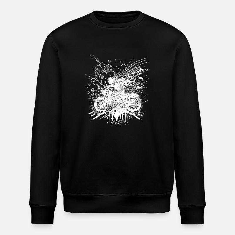 Moto tout-terrain style Splash Biker - Sweat bio ROLLER Stanley/Stella Unisexe - noir