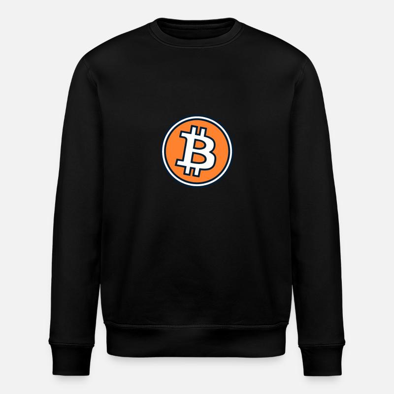 Orange Bitcoin Logo - Stanley/Stella Unisex Bio-Sweatshirt ROLLER - Schwarz