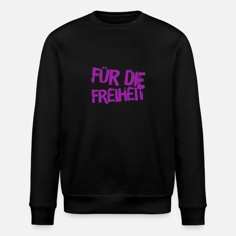 pour la liberté - Sweat bio ROLLER Stanley/Stella Unisexe - noir