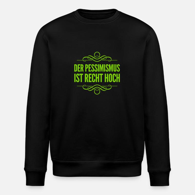 Je suis pessimiste - Sweat bio ROLLER Stanley/Stella Unisexe - noir