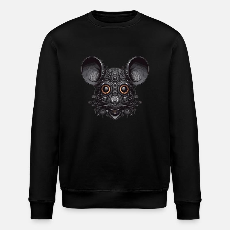 Maus - Stanley/Stella Unisex Bio-Sweatshirt ROLLER - Schwarz