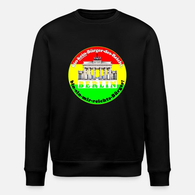 Many people distrust politics - Stanley/Stella ROLLER Unisex Organic Sweatshirt - black