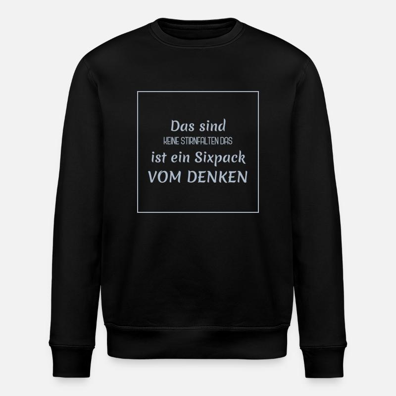 Dictons amusants - Thinker vs. Sixpack - Sweat bio ROLLER Stanley/Stella Unisexe - noir