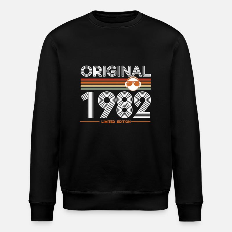 1982 - Stanley/Stella ROLLER Unisex Organic Sweatshirt - black
