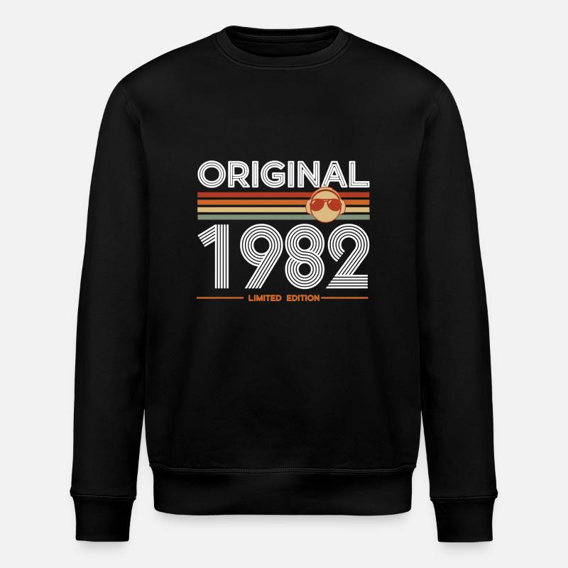 1982 - Sweat bio ROLLER Stanley/Stella Unisexe - noir