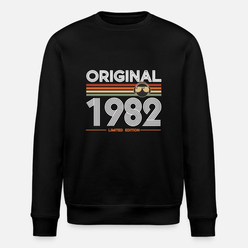 1982 - Sweat bio ROLLER Stanley/Stella Unisexe - noir