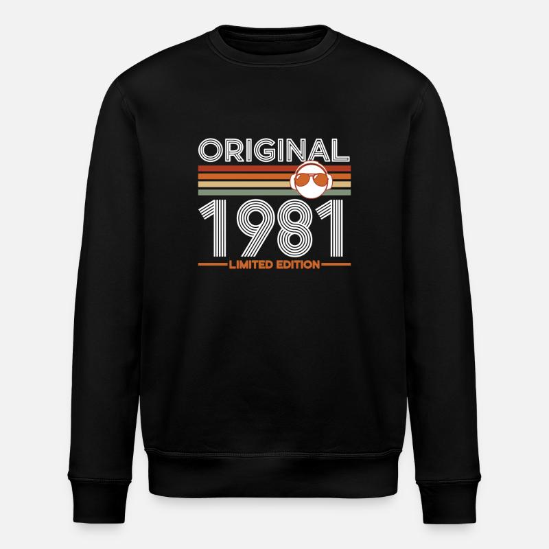 1981 - Stanley/Stella ROLLER Unisex Organic Sweatshirt - black
