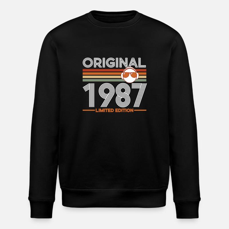 1987 - Stanley/Stella ROLLER Unisex Organic Sweatshirt - black