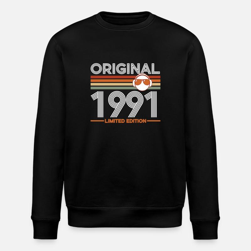 1991 - Sweat bio ROLLER Stanley/Stella Unisexe - noir