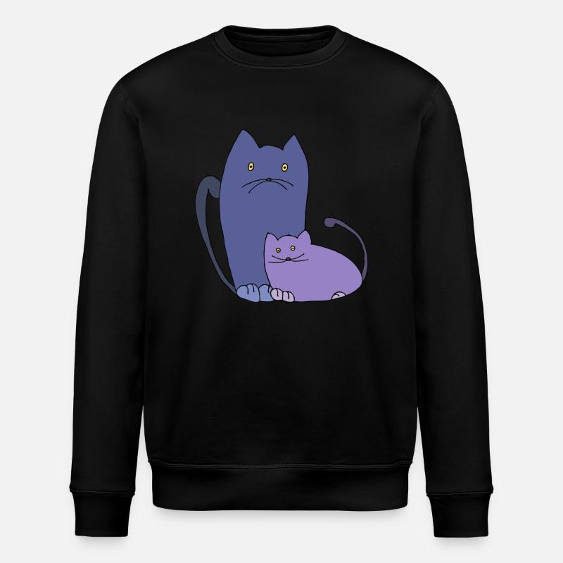 Cats - Stanley/Stella ROLLER Unisex Organic Sweatshirt - black