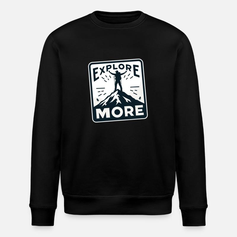 Explore more - Wanderer - Stanley/Stella ROLLER Unisex Organic Sweatshirt - black